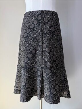 Max Studio Vintage Y2K Stretchy Knit Bandana Panel Patterned Skirt 2000s